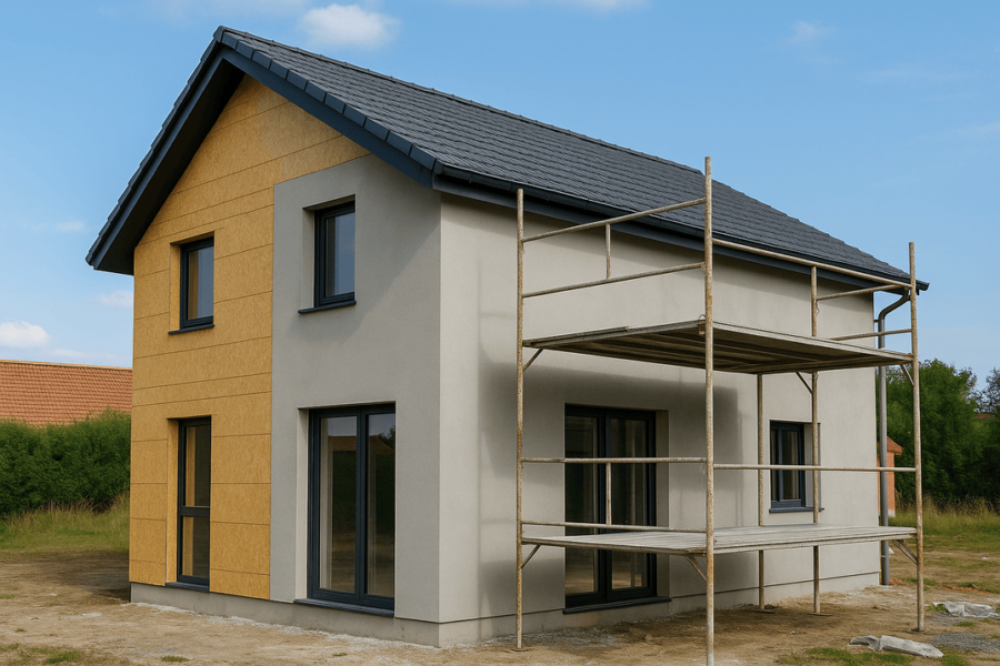 Faire les finitions de façade et revêtement d’une maison en ClipsyBlok